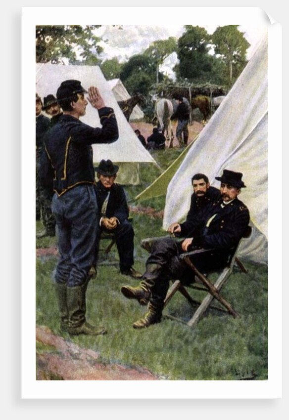 Sheridan's First Interview with Rowand by Howard Pyle