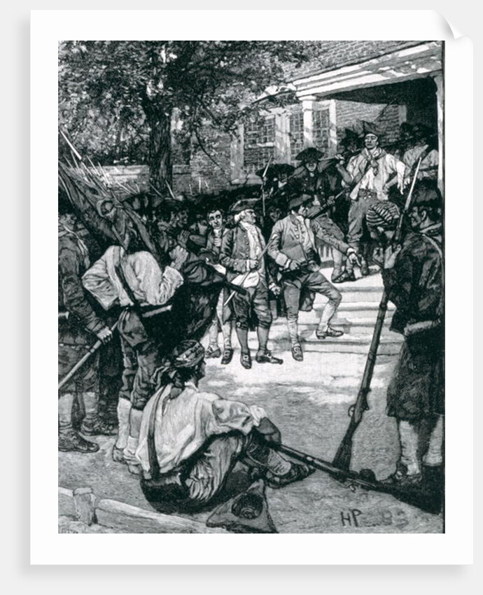 Shays's Mob in Possession of a Courthouse by Howard Pyle (after)