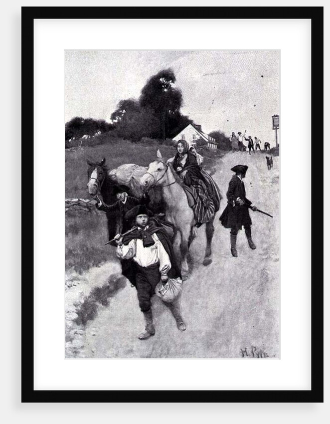 Tory Refugees on Their Way to Canada by Howard (after) Pyle