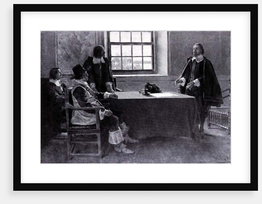 Sir William Berkeley Surrendering to the Commissioners of the Commonwealth by Howard Pyle