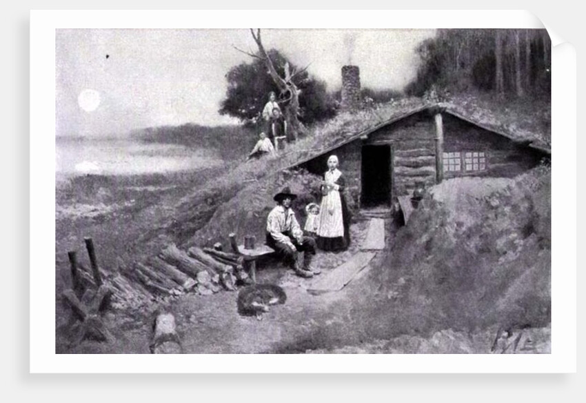 A Pennsylvania Cave-Dwelling by Howard Pyle