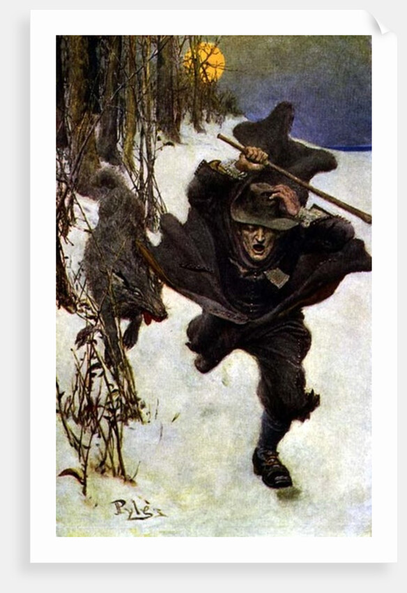 Once it Chased Doctor Wilkinson into the Very Town Itself by Howard Pyle