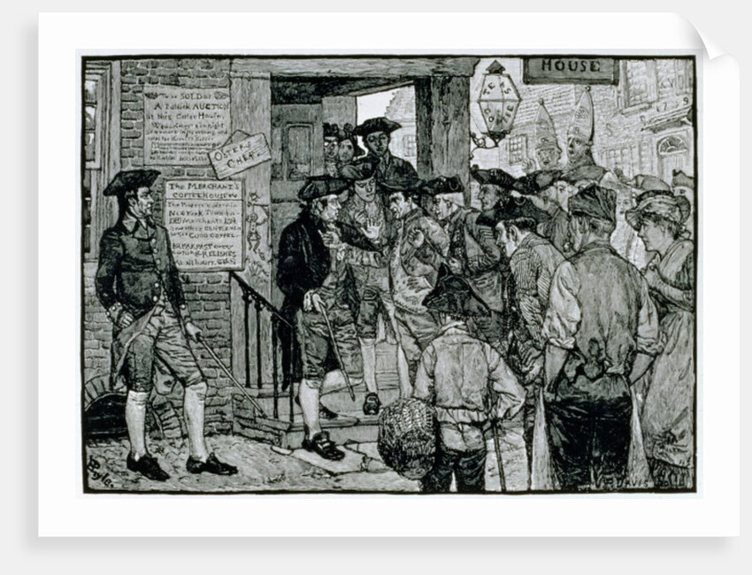 The Mob Attempting to Force a Stamp Officer to Resign, from Harper's Magazine, 1882 by Howard (after) Pyle