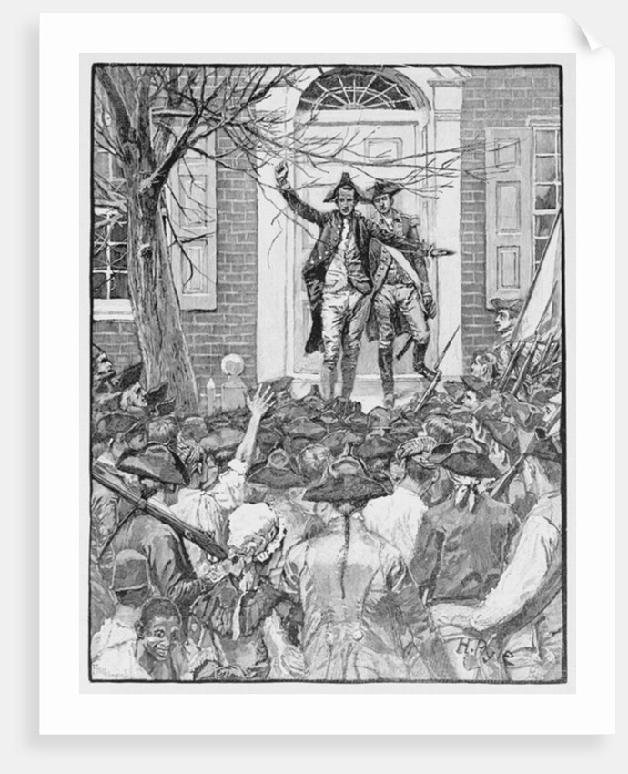 Alexander Hamilton Addressing the Mob by Howard Pyle