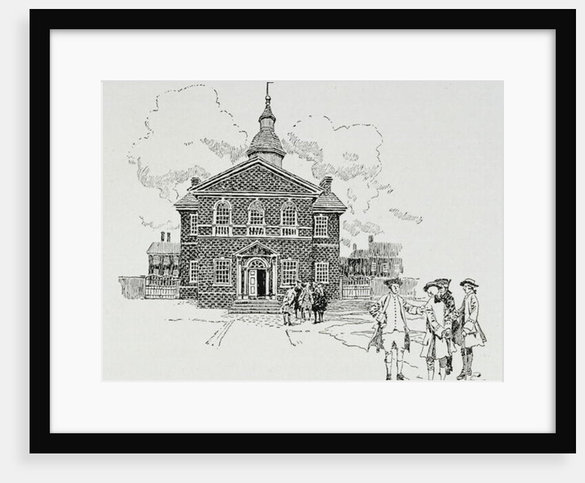 Carpenter's Hall, Philadelphia, where the First and Second Continental Congresses held their sessions by Howard (after) Pyle