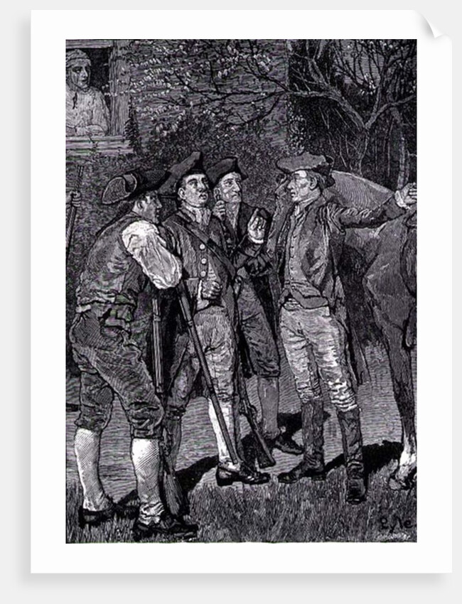 Paul Revere at Lexington, from Harper's Young People, 1889 by Howard Pyle