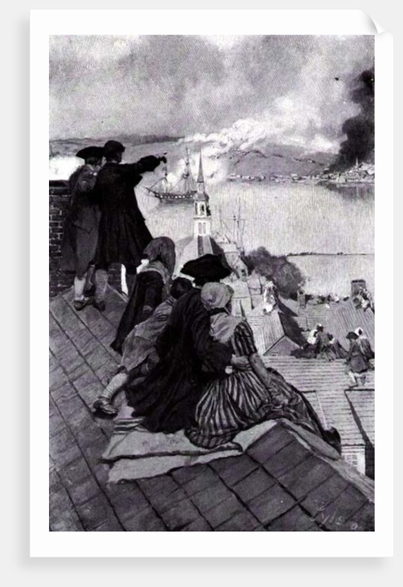Watching the Fight at Bunker Hill by Howard Pyle