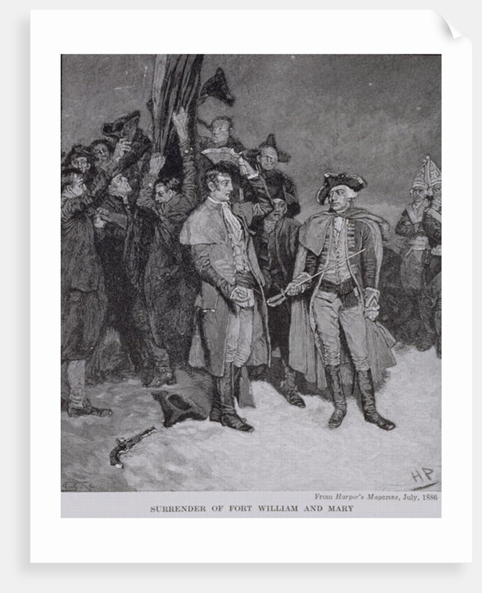 Surrender of Fort William and Mary by Howard Pyle