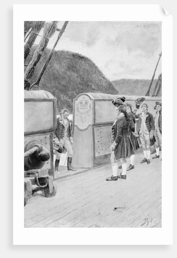 The Escape of Arnold on the British Sloop-of-War 'Vulture' by Howard Pyle