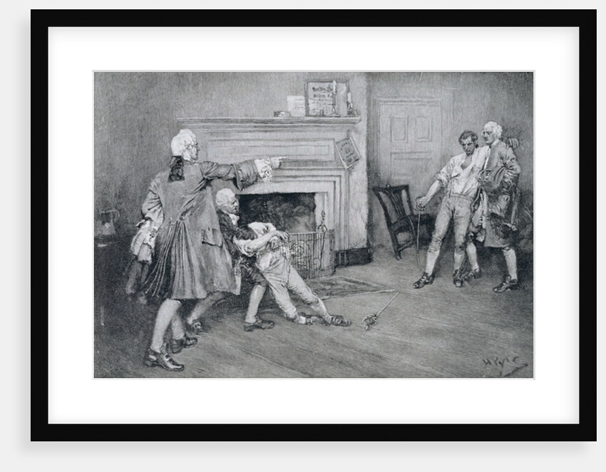 Meeting of Captain Tollemache and Captain Pennington at 'The City Arms' by Howard (after) Pyle