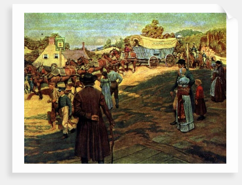 Carrying Powder to Perry at Lake Erie, 1911 by Howard (after) Pyle