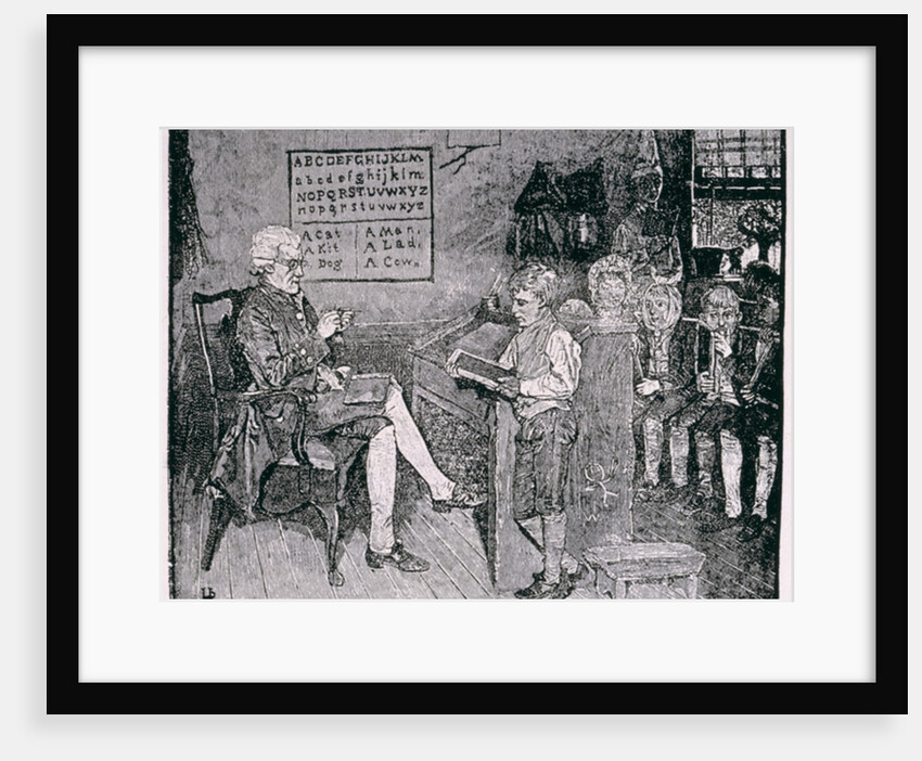 Old-Time School in Pennsylvania by Howard Pyle