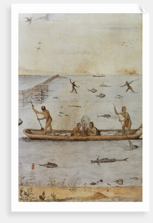 Indians Fishing by John White