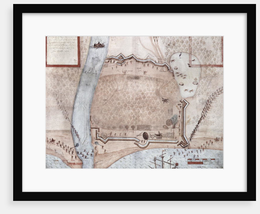 Fortified Encampment, Puerto Rico by John White