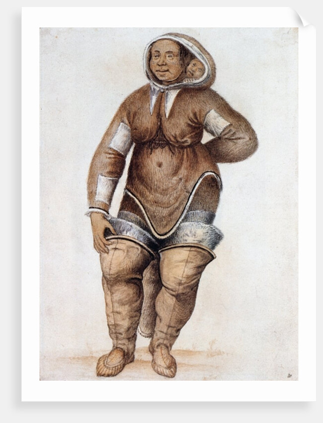 Eskimo Woman and Baby by John (after) White