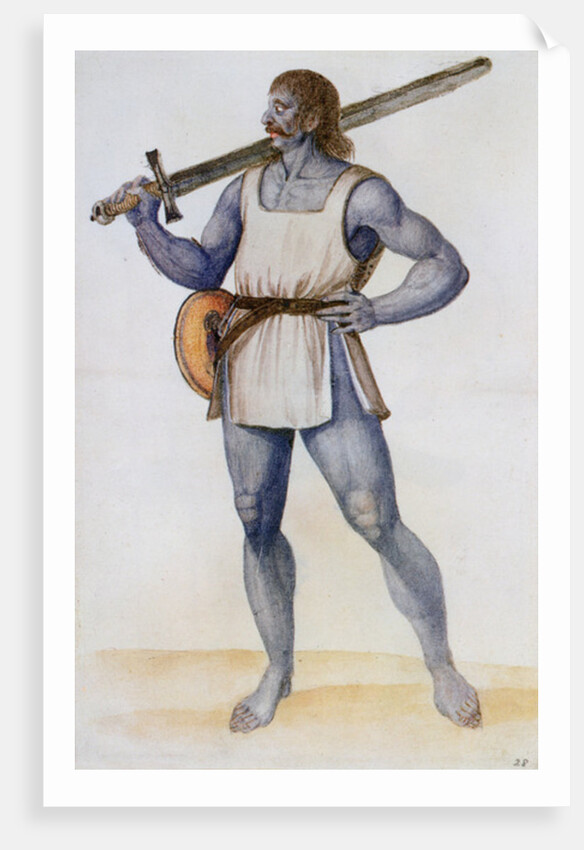 Ancient British Man by John (after) White