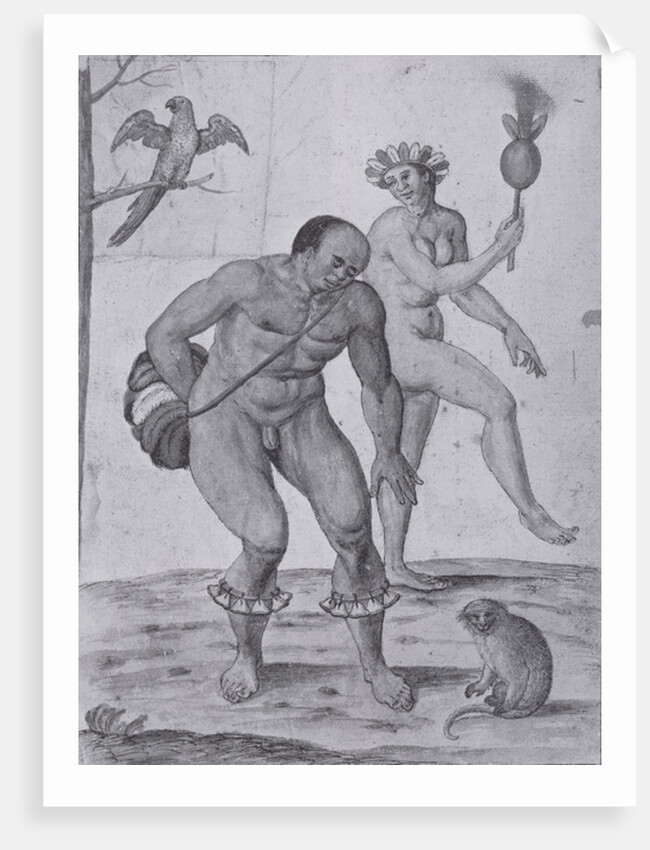 Brazilian Indians Dancing by John (after) White