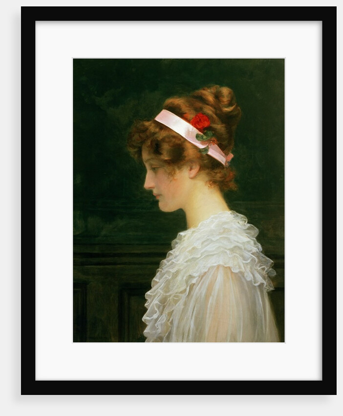 Profile of a young girl by Marcus Stone