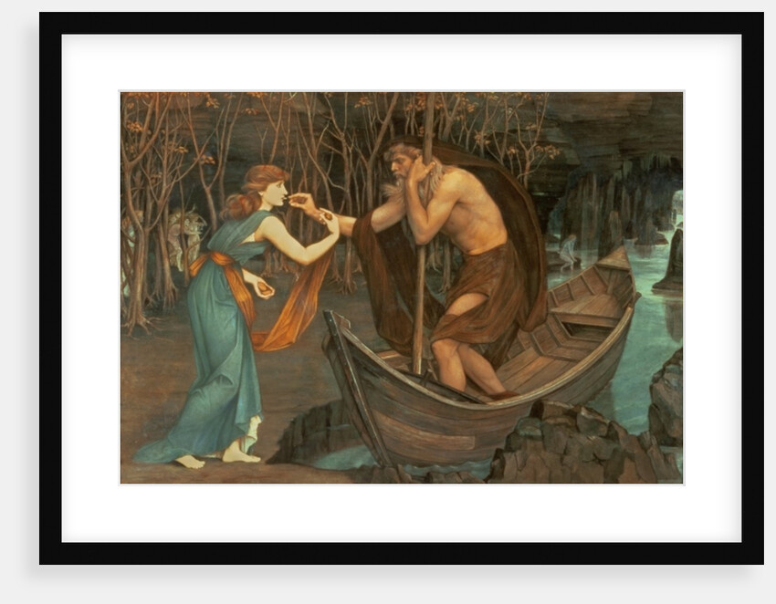 Charon and Psyche by John Roddam Spencer Stanhope