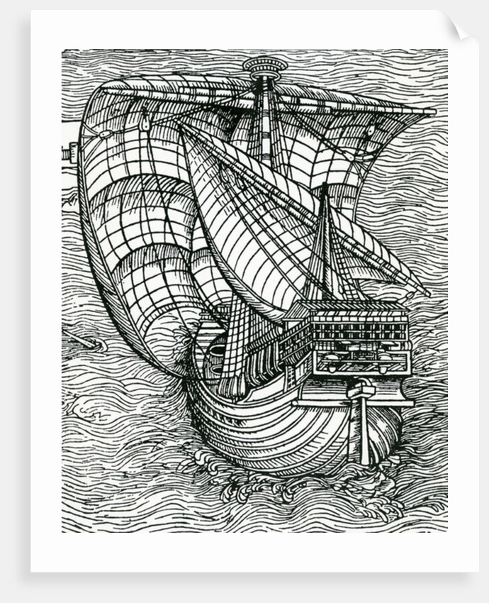 Ship of Columbus' Time by English School