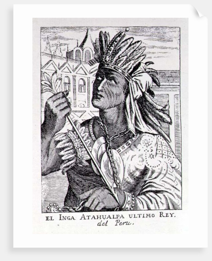 Portrait of the Last Inca Chief, Atahualpa by English School