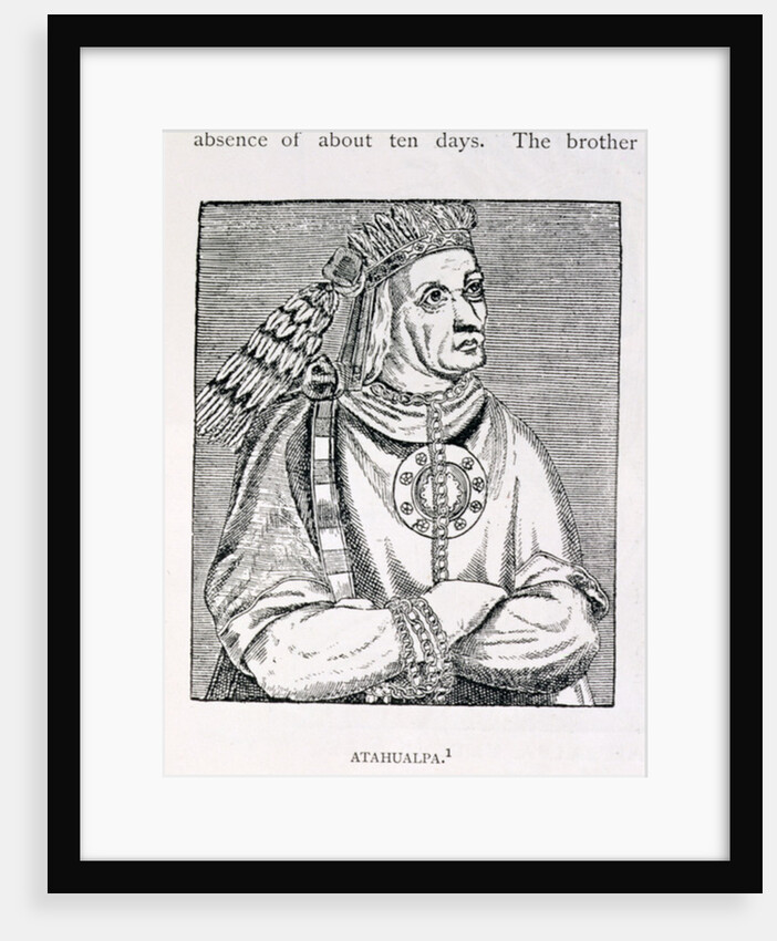 Portrait of the Last Inca Chief, Atahualpa by English School