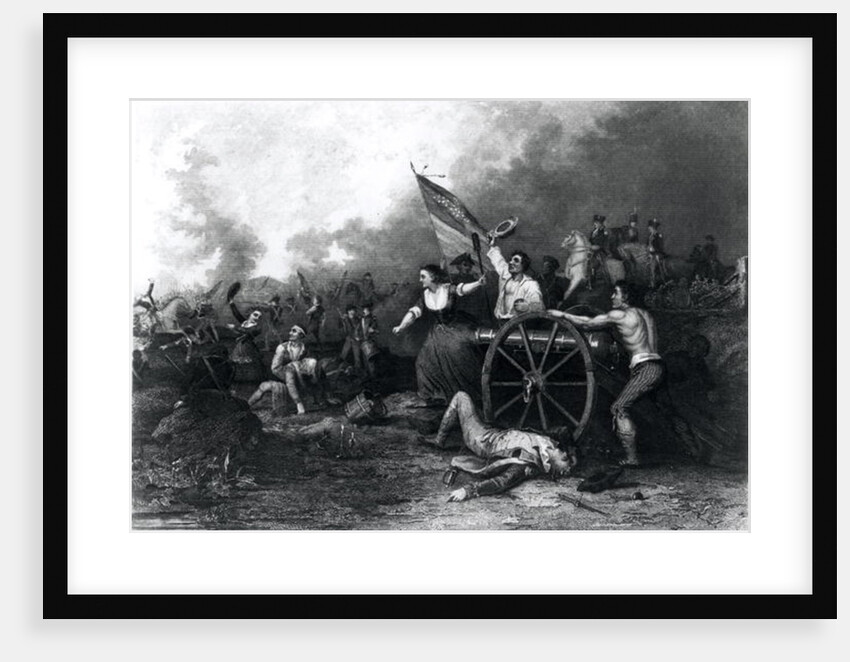 Moll Pitcher at the Battle of Monmouth, 28th June 1778, engraved by J. Rogers by Dennis Malone Carter