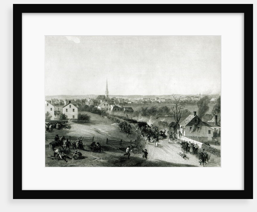 The Retreat of the British from Concord, April 1775 by Alonzo Chappel (after)