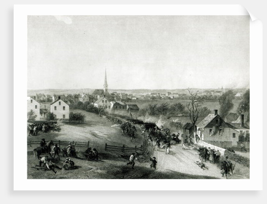 The Retreat of the British from Concord, April 1775 by Alonzo Chappel (after)