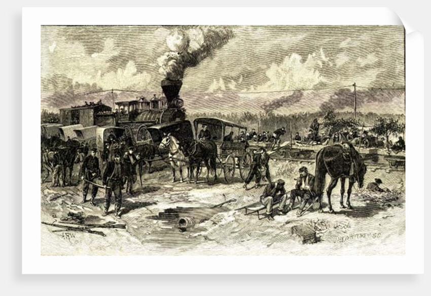 After the Battle of Seven Pines, June 1862 by American School