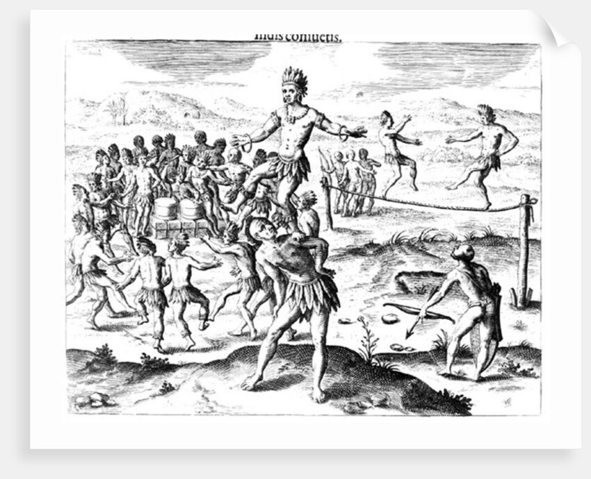Various Indian Games by Jacques Le Moyne