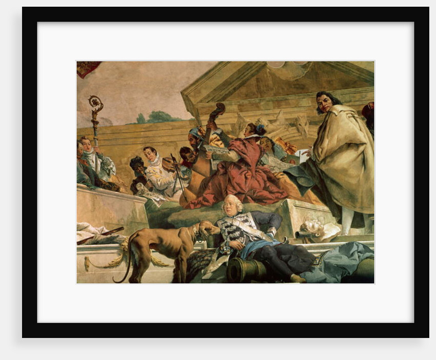 Europe, one of the Four Continents from the ceiling of the 'Treppenhaus', 1750-53 by Giovanni Battista Tiepolo