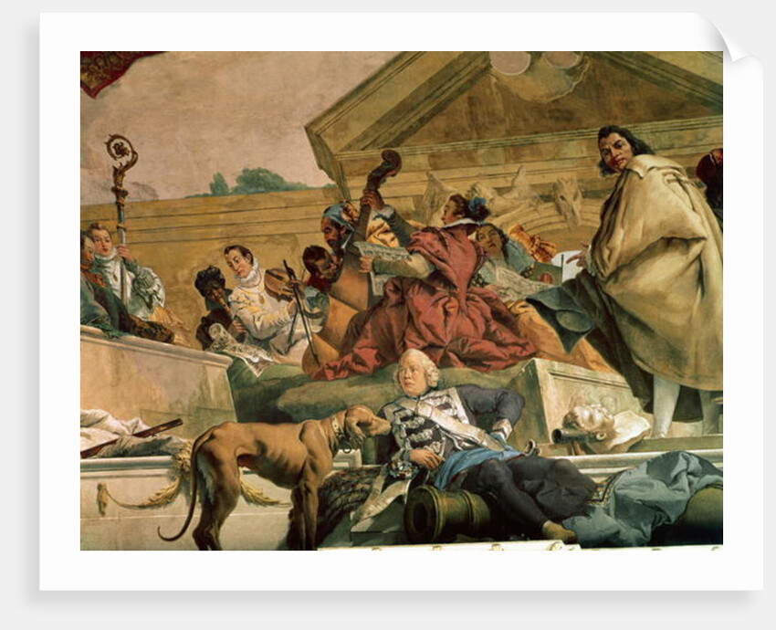 Europe, one of the Four Continents from the ceiling of the 'Treppenhaus', 1750-53 by Giovanni Battista Tiepolo