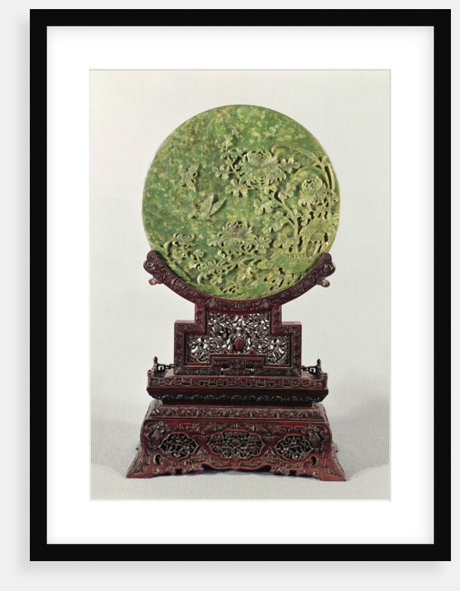 Table screen, Chinese, 18th century by Anonymous