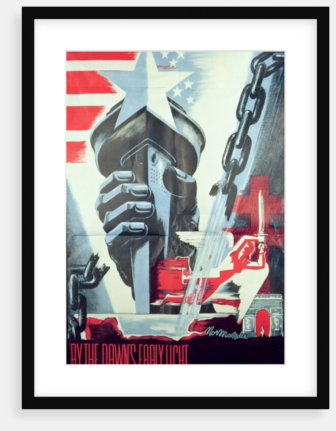 `By the Dawn's Early Light', Poster Pub. by the French Press and Information Service, 1945 by Anonymous