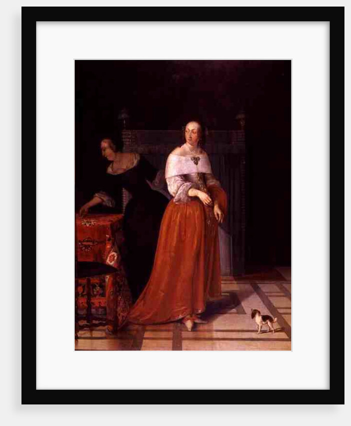 Interior with a Lady and her Maid by Eglon Hendrick van der Neer