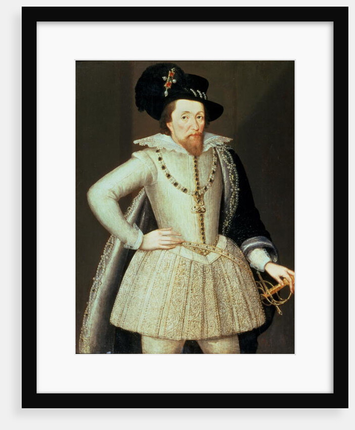 James I king of England half-length portrait by John de the Elder Critz