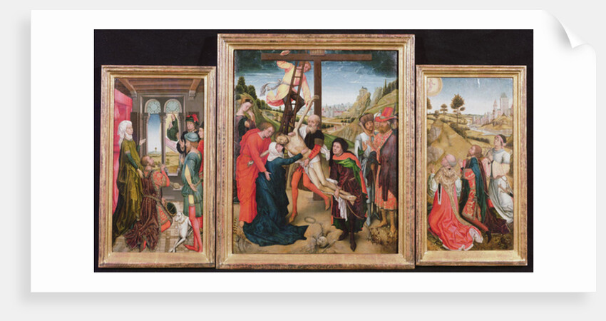 Descent from the Cross, and the Legend of the True Cross by Vranck van der Stock