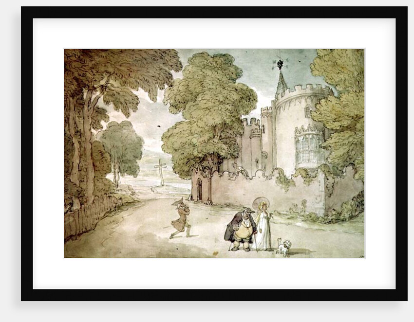 Strawberry Hill by Thomas Rowlandson