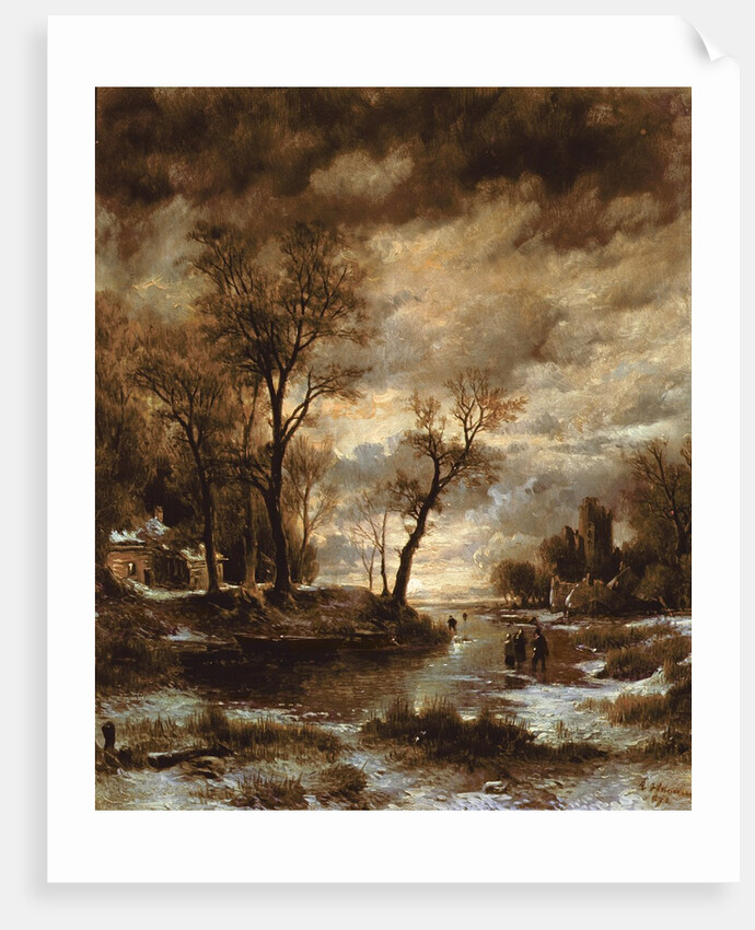 Winter in Holland, 1872 by Remigius van Haanen