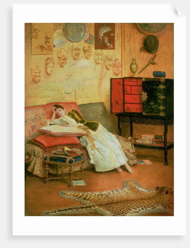 La Liseuse, c.1900 by Georges Croegaert