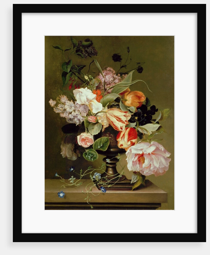 Still life with flowers by Marie Geertruida Snabille