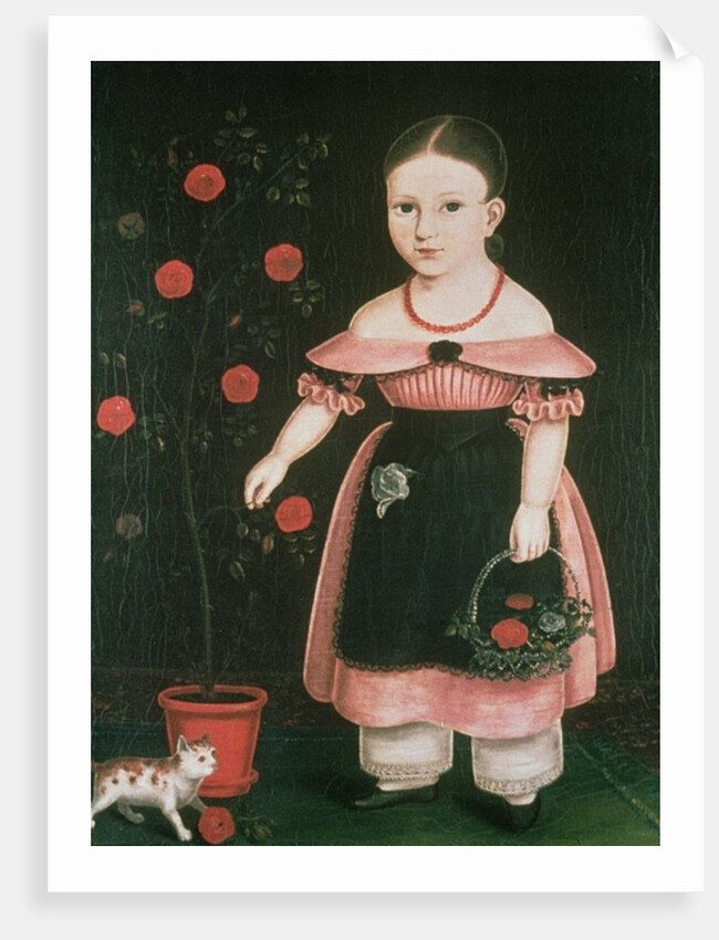 Little Girl in Lavender, c.1840 by John Bradley