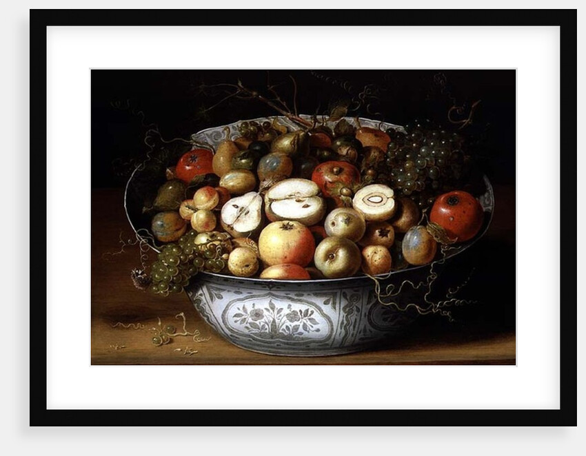 Still Life of Fruit in a Porcelain Bowl by Osias the Elder Beert