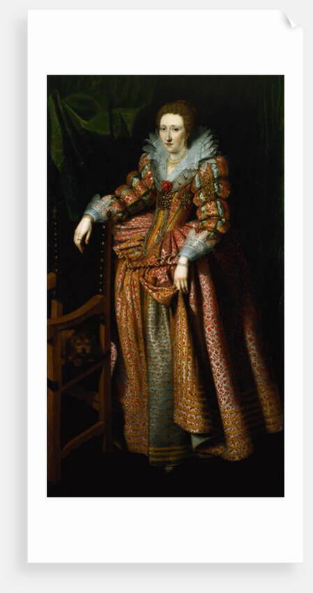 Portrait of a Lady said to be from the Coudenhouve Family of Flanders, c.1610-20 by Hispano-Flemish School