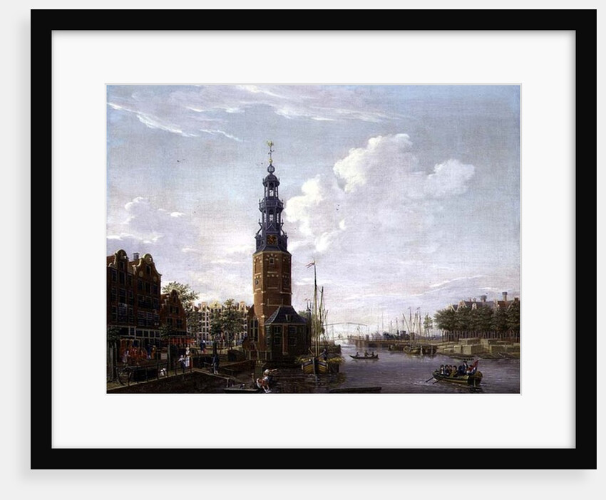 View of Amsterdam with the Montelbaanstower on the Oude Schans, 1777 by Isaak Ouwater