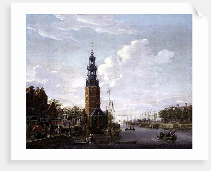 View of Amsterdam with the Montelbaanstower on the Oude Schans, 1777 by Isaak Ouwater