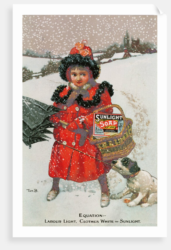 Equation - Labour Light, Clothes White = Sunlight Advertisement for Sunlight Soap by English School