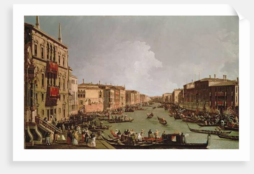 A Regatta on the Grand Canal by Antonio Canaletto