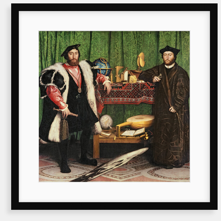 The Ambassadors, 1533 by Hans Holbein the Younger